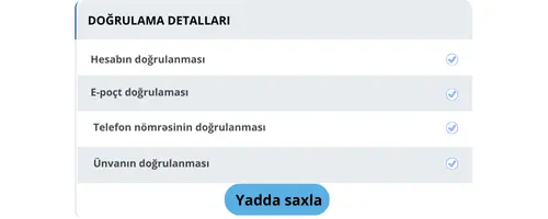 Doğrulama yoxlamasının tamamlanmasını gözləmək